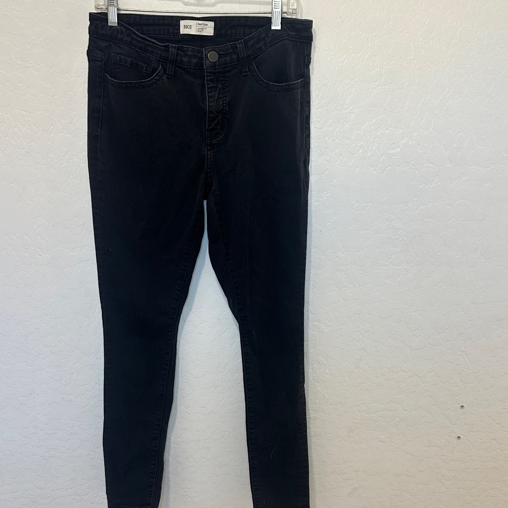 BKE Black Skinny‎ Jeans universal fit mid rise women’s 29x31.5 denim grunge